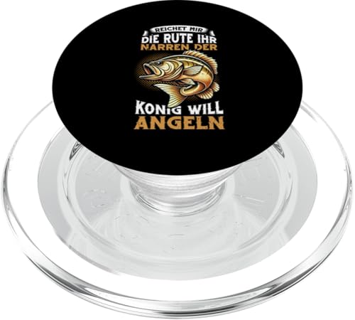 Reichet Mir Die Rute Ihr Narren Der König Will Angeln Fische PopSockets PopGrip für MagSafe Reichet Mir Die Rute Ihr Narren Der König Will Angeln Fische PopSockets PopGrip für MagSafe von Angler Fischjäger Angelurlaub Fischer Angelzubehör