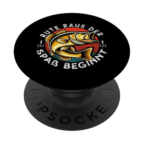 Rute Raus Der Spaß Beginnt Köderangeln Angeln Angelrute PopSockets Klebender PopGrip Rute Raus Der Spaß Beginnt Köderangeln Angeln Angelrute PopSockets Klebender PopGrip von Angler Fischjäger Angelurlaub Fischer Angelzubehör