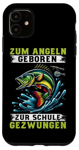 Zum Angeln Geboren Zur Schule Gezwungen Angelrute Fischer Hülle für iPhone 11 Zum Angeln Geboren Zur Schule Gezwungen Angelrute Fischer Hülle für iPhone 11 von Angler Fischjäger Angelurlaub Fischer Angelzubehör