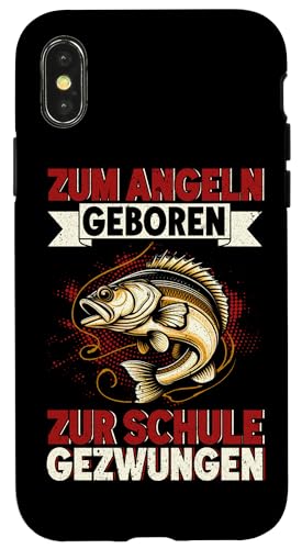 Zum Angeln Geboren Zur Schule Gezwungen Fischer Angeln Hülle für iPhone X/XS Zum Angeln Geboren Zur Schule Gezwungen Fischer Angeln Hülle für iPhone X/XS von Angler Fischjäger Angelurlaub Fischer Angelzubehör