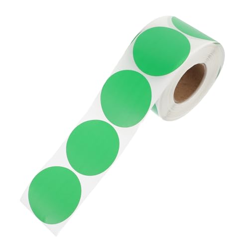 Angoily 1 Rolle Dreifach Etikettenpapier Runde Aufkleber Druckpapier Aufkleberpapier Selbstklebende Etiketten Versandetiketten Klebeetiketten Thermoetiketten Namensetiketten von Angoily