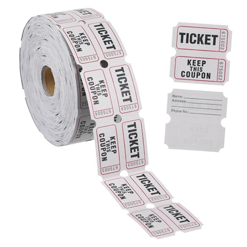 Angoily 1 Rolle Tombola Tickets Eintrittskarten Sammelkarten Für Veranstaltungen Kinokarten Auktionstickets Papiertickets Konzerttickets Eventtickets Beschichtetes Papier Angoily 1 Rolle Tombola Tickets Eintrittskarten Sammelkarten Für Veranstaltungen Kinokarten Auktionstickets Papiertickets Konzerttickets Eventtickets Beschichtetes Papier von Angoily