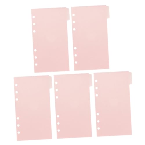 Angoily 1 Satz Binder-Bargeldbrief dokumentieren Ordner Ordner aufbewahrungssack storage pockets aktenkoffer büro organizer schnellhefter Nachfülltasche Loseblatt-Notizblocktasche pp Rosa von Angoily