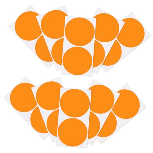 Angoily 1 Satz Farbpunkt-aufkleber Klebrig Etiketten Kleben Streifen Flecken Weiße Klebeetiketten Runden Band Schwere Farbig Kreis Aufkleber Namensschild Orange Papier Angoily 1 Satz Farbpunkt-aufkleber Klebrig Etiketten Kleben Streifen Flecken Weiße Klebeetiketten Runden Band Schwere Farbig Kreis Aufkleber Namensschild Orange Papier von Angoily