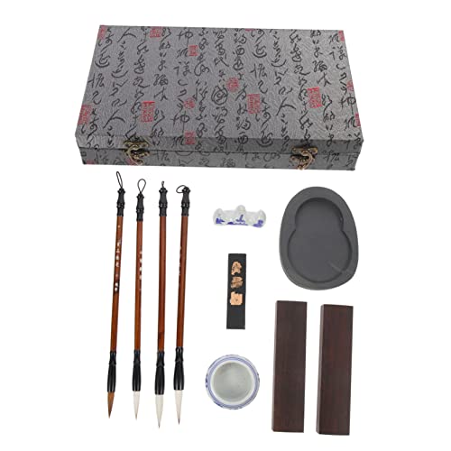 Angoily 1 Satz Kalligraphie-Malset kalligraphie set kalligrafie set Schreibset für Kunstliebhaber Tintenstift für Schüler Zeichnung Schreiben Tintenpinsel üben tragbarer Schreibpinsel Holz Angoily 1 Satz Kalligraphie-Malset kalligraphie set kalligrafie set Schreibset für Kunstliebhaber Tintenstift für Schüler Zeichnung Schreiben Tintenpinsel üben tragbarer Schreibpinsel Holz von Angoily