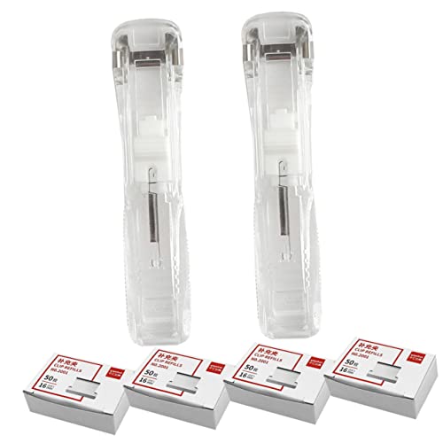 Angoily 1 Satz Nahtlose Heftklammer Büro Klein Schreibtisch Clips Nahtlose Grundnahrungsmittel Werkzeug Zum Binden Von Dokumenten Wiederverwendbarer Dokumentenhefter Transparent Plastik von Angoily