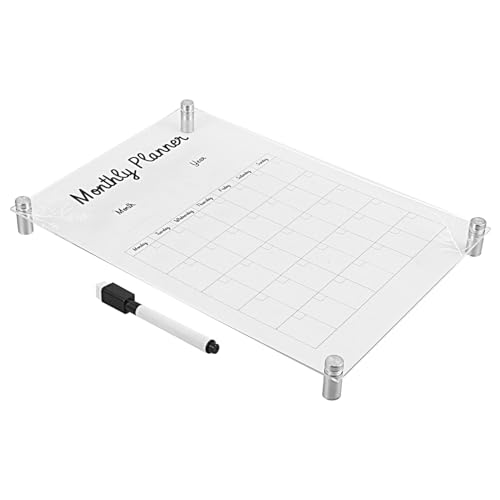 Angoily 1 Satz Notiztafel Weißes Brett Notiz Bretter Wochenplaner Whiteboard Wandkalender Trocken Abwischbar Radiergummi-tafel Für Die Wand Löschbarer Vorstand Nachricht Transparent Acryl von Angoily