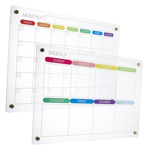 Angoily 1 Set Magnetische Kühlschrank Anzeigetafel Trocken Abwischbare Planertafel Kühlschrankmagnettafel Magnettafel Für Die Wand Kühlschrank Trocken Abwischbare Tafel Magnetische von Angoily