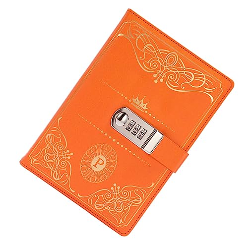 Angoily 1 Stück Kennwortsperrnotiz Zeitschrift sperren mit Deckel abschließbares Tagebuch Schließzapfen sehen pu cover code lock notizbuch Codeschloss Notizblock Orange Angoily 1 Stück Kennwortsperrnotiz Zeitschrift sperren mit Deckel abschließbares Tagebuch Schließzapfen sehen pu cover code lock notizbuch Codeschloss Notizblock Orange von Angoily