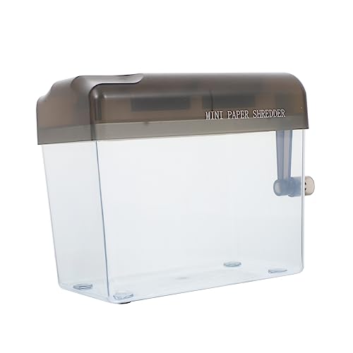 Angoily 1 Stück manueller Aktenvernichter Handheld Shredder Aktenvernichter für den Heimgebrauch Handschredder Desktop-Aktenvernichter Mini-Aktenvernichter Plastik Black Angoily 1 Stück manueller Aktenvernichter Handheld Shredder Aktenvernichter für den Heimgebrauch Handschredder Desktop-Aktenvernichter Mini-Aktenvernichter Plastik Black von Angoily