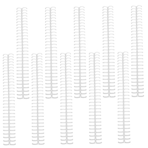 Angoily 10 Stück Binderspule aktenkoffer gestängetasche kugelbinder hefteinbände ordner Bindungsringe Ringe für Sammelalben schnellhefter Plastikbindemittelringe Binderinge aus Draht Weiß Angoily 10 Stück Binderspule aktenkoffer gestängetasche kugelbinder hefteinbände ordner Bindungsringe Ringe für Sammelalben schnellhefter Plastikbindemittelringe Binderinge aus Draht Weiß von Angoily