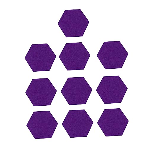 Angoily 10 Stück Dreidimensionale Nachrichtentafel Büro Anschlagtafel Für Display Schulschild Schwarz Hexagon Bulletin Board Großes Stofffoto Sechseck Panel Filz von Angoily
