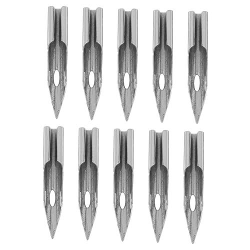 Angoily 10 Stück Füllfederhalterfeder Tauchstifte Zum Zeichnen Comic-tauchstift Modellstift Comic-tintenstifte Marker -stift -ersatznibs Kalligraphiezubehör Zeichenstift Silver Metall Angoily 10 Stück Füllfederhalterfeder Tauchstifte Zum Zeichnen Comic-tauchstift Modellstift Comic-tintenstifte Marker -stift -ersatznibs Kalligraphiezubehör Zeichenstift Silver Metall von Angoily