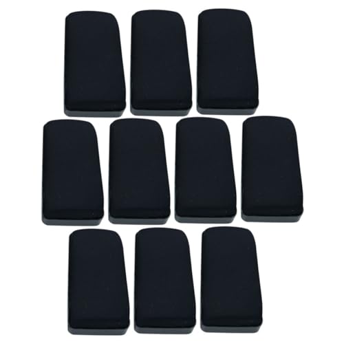 Angoily 10 Stück Radiergummi Wischtücher Whiteboard Reiniger Kreidetafel Reiniger Whiteboards Trocken Abwischbar Whiteboard Reiniger Schulbedarf Lehrerbedarf Flanell Schwarz von Angoily