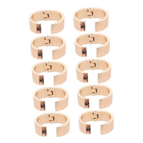 Angoily 10 Stück Tischkalender-bindungskreis Bindering Ringe Für Karteikarten Ringbuchklammern Kreis Clips Ringe Clipringe Mini-binderringe Kleine Heftklammern Bindungsringe Zinklegierung von Angoily