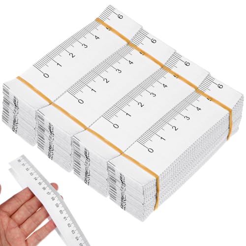 Angoily 100 Stück maßband papier 100cm/40 Zoll Weiches Maßband Weiches Beidseitiges Schneidermaßband Körpermaßbandfür Familienmaß Brust-/Taillenumfang von Angoily