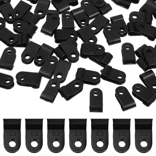 Angoily Kabelschellen Zum Schrauben 1000 Stück R-typ-kabelklemmen-Set Kabel-Organizer Kabelklemmen Nylon-schraubbefestigung Kabelbefestigungsklemmen Für Die Verwaltung Elektrischer Kabel von Angoily