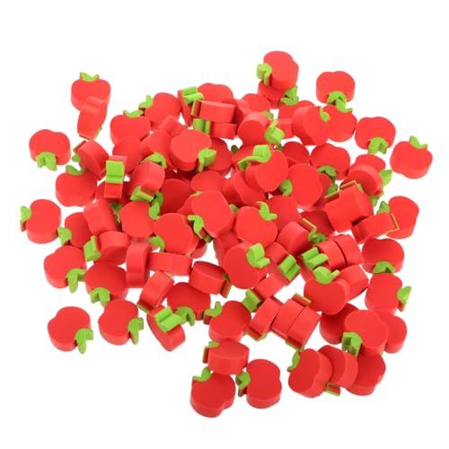 Angoily 100Stücke Süße Radiergummis Für Radiergummi Paket Niedlichem Apfel Design Für Schule Und Kreative Malprojekte Perfektes Mitgebsel Für Kindergeburtstage von Angoily