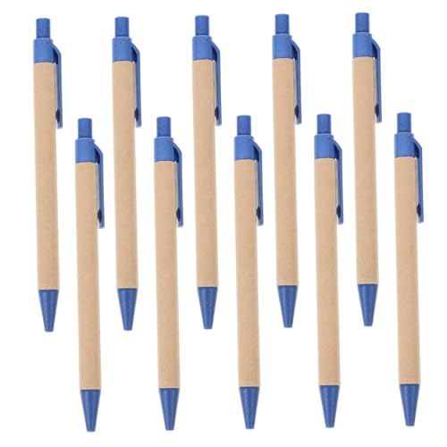 Angoily 10Stücke Druckkugelschreiber Ergonomische Multifunktionsstifte Für Schule Und Büro Einziehbare Kugelschreiber Mit Nachfüllminen Schreibutensilien von Angoily