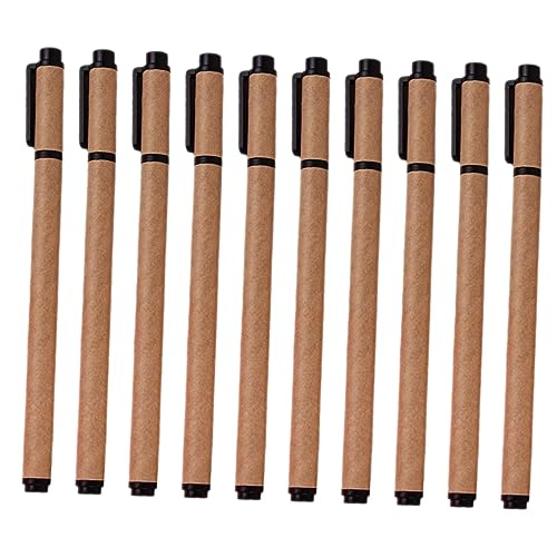 Angoily 10Stücke Gel Tintenstifte Schwarze Signaturstifte Für Büro Und Schule Hochwertige Schreibwaren Für Notizen Journaling von Angoily