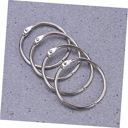 Angoily 10Stücke Metall Buchringe Für Loseblatt Ordner Und Scrapbooking Silberne Schlüsselringe Organisieren Von Fotos Notizen Und Mustern Für DIY Projekte von Angoily