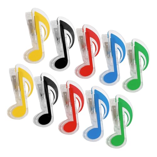 Angoily 10Stücke Vielseitige Musiknoten Wäscheklammern Büroklammern Für Musikbücher Notenclips Für Memos Und Organizer von Angoily