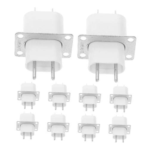 Angoily 10st Magnetische Steckdose Für Mikrowellenherde Durchgangskondensator Austausch Des Mikrowellen-magnetrons Pin-buchse-konverter Austausch Des Mikrowellengriffs Weiß Metall Angoily 10st Magnetische Steckdose Für Mikrowellenherde Durchgangskondensator Austausch Des Mikrowellen-magnetrons Pin-buchse-konverter Austausch Des Mikrowellengriffs Weiß Metall von Angoily