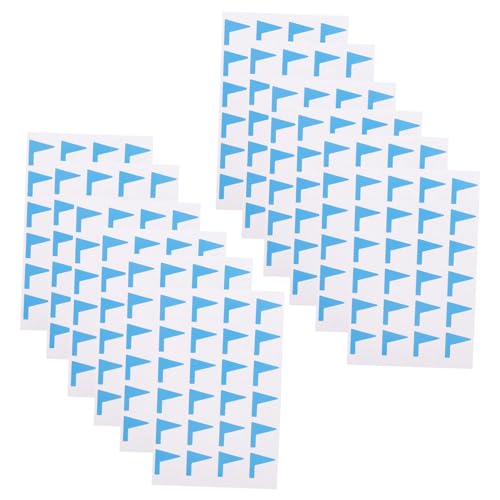 Angoily 12 Blatt Etikettenaufkleber Etikettenstreifen Mit Selbstklebenden Klassifizierungsaufklebern Namensaufklebern Aus Vinyl Kartenaufklebern Flaggenaufklebern von Angoily