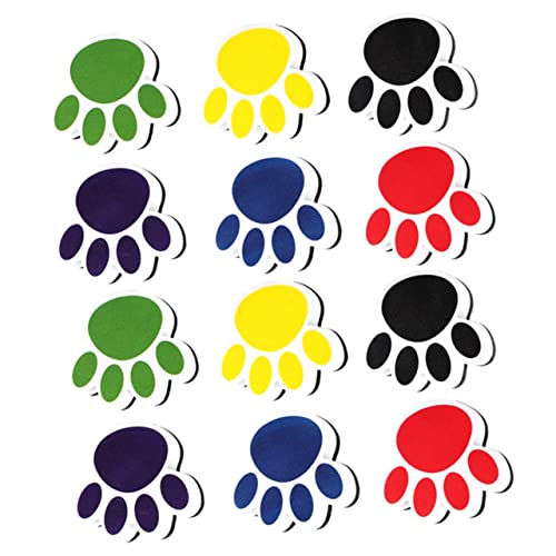 Angoily 12 Stück Katzenklauenwisch magnetischer Tafelwischer Tafelschwamm klein Spitze Whiteboard-Staubwedel geformt Whiteboard-Radiergummi-Reiniger Magneter Tafelgummi Eva von Angoily