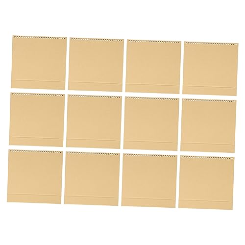 Angoily 12 Stück Leere Tischkalenderbasis Büro Desktop-kalender Kalenderbasis Für Diy Schreibtischkalender Kalenderregal Für Den Schreibtisch Tischkalender Diy Basis Coffee Perlenpapier von Angoily