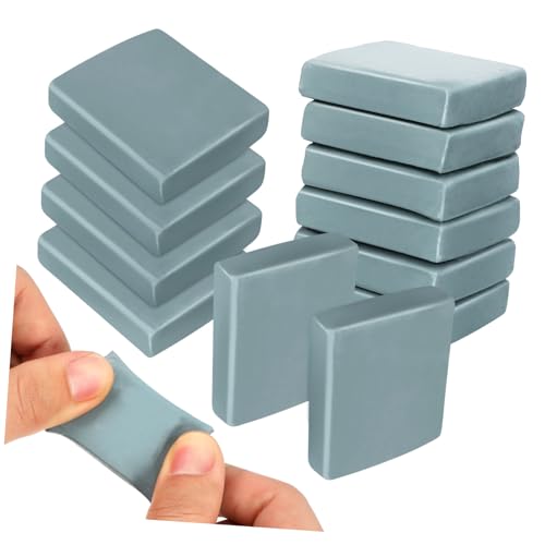 Angoily 12 Stück gekneteter Radiergummi Knetradiergummis Radiergummi zum Skizzieren formbar Block Kunst Skizzenradierer zum Zeichnen geknetete Radiergummis Plastilin Blue von Angoily