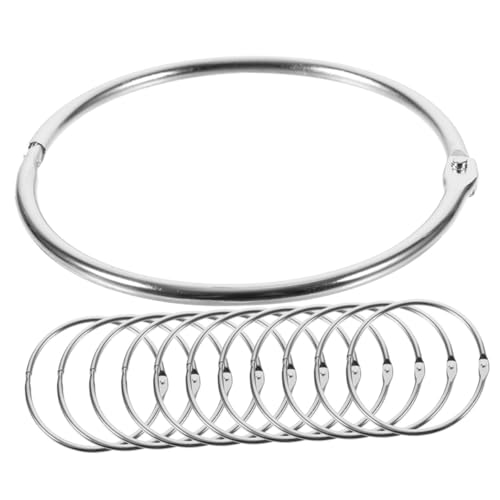 Angoily 12 Stück praktische segmentierte Binderinge bastelring ringbuch ordner metallring schlusselanheger Ringhefte für Schlüsselringe Scrapbook-Ringe aus Metall Buchbinder Eisen Silver Angoily 12 Stück praktische segmentierte Binderinge bastelring ringbuch ordner metallring schlusselanheger Ringhefte für Schlüsselringe Scrapbook-Ringe aus Metall Buchbinder Eisen Silver von Angoily