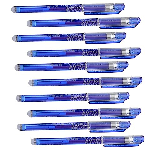 Angoily 12-Teiliges Set erasible Stifte Schüttgutstifte Stifte für Notizen Bußgeld Stifte für die Schule löschbare Geltintenstifte Erasble Stifte Radiergummi Blue von Angoily