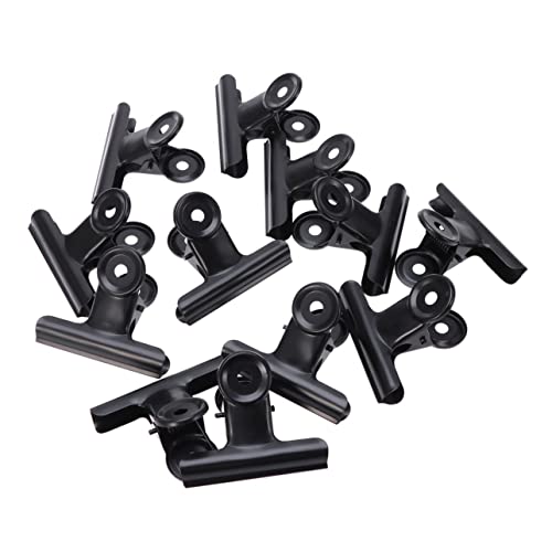 Angoily 12Stücke Büroklammern Aus Metall Schwarze Binder Clips Für Schule Und Büro Für Dokumentenorganisation Und Finanzunterlagen Gehärteter Für Sicheren Halt von Angoily