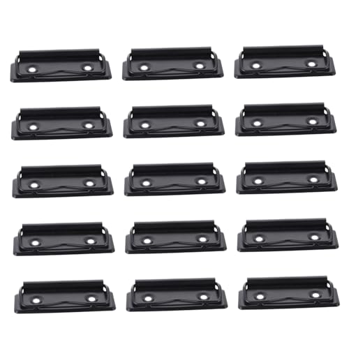 Angoily 15 Stück Briefpapier-clip Bindemittel Beide Clipboard-clips Montierbar Klemmbrett Mit Speicher Schreibwaren Datei Klein Klemmbretter Blau Farbig Zwischenablage Ordner Eisen Black von Angoily