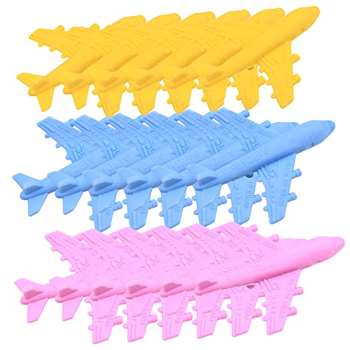 Angoily 15 Stück Flugzeug Radiergummi Süßes Stationäres Schreibwaren Schulmaterial Für Rosa Radiergummis Süße Schulsachen Radiergummis Für Flugzeuge Plastik Colorful Zufällige Farbe von Angoily
