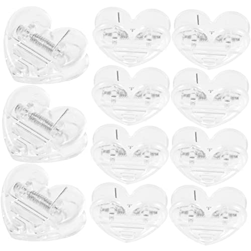 Angoily 15 Stück Liebesclip Geformt Klare Fotoclips Herzen Fotoclips in Herzform Clips Zum Aufhängen Klare Fotoklemmen Kleine Bildausschnitte Beutelclips Für Kartoffelchips Abs Transparent von Angoily