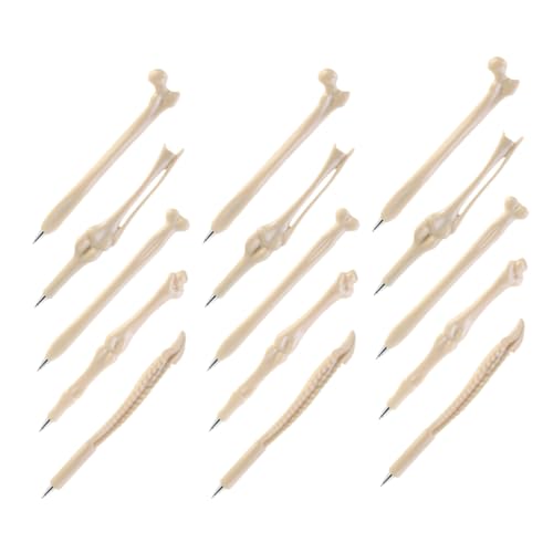 Angoily 15pcs Halloween Skeleton Ballpoint Pens Realistic Bone Design Für Party Schreiben Studenten Krankenschwestern Und Büro Nutzen Halloween -party -gefälligkeiten von Angoily