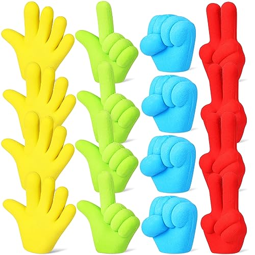 Angoily 16 Stück Radiergummi klein Schüttgut Topper Schreibtisch Weiß lustig LED Bleistiftkappen Mini-Radierer Studienbedarf Gummi-Radierer für den universellen Einsatz von Angoily