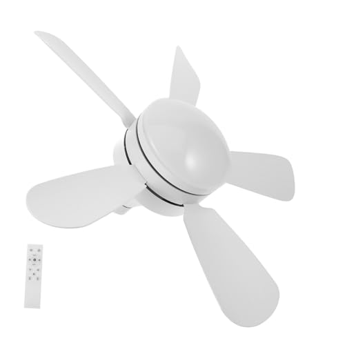 Angoily 1Satz LED Deckenventilator mit Fernbedienung Deckenleuchte Farbige Lichtmodi Energieeffizientes Kühlsystem für Schlafzimmer und Wohnzimmer Design von Angoily