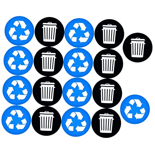 Angoily 1Satz Mülltrennungsaufkleber Selbstklebende Aufkleber Für Recycling Mülltonnen Umweltfreundliche Müllklassifizierung Leicht Abziehbar Für Innen Und Außenbereiche von Angoily