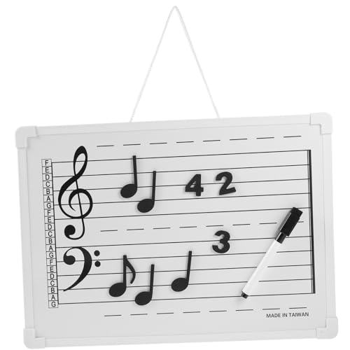 Angoily 1Satz Musik Noten Whiteboard Mit Abwaschbarem Design Und Notenstickern Für Musikunterricht Tragbar Und Leicht Schule Und Zuhause Angoily 1Satz Musik Noten Whiteboard Mit Abwaschbarem Design Und Notenstickern Für Musikunterricht Tragbar Und Leicht Schule Und Zuhause von Angoily