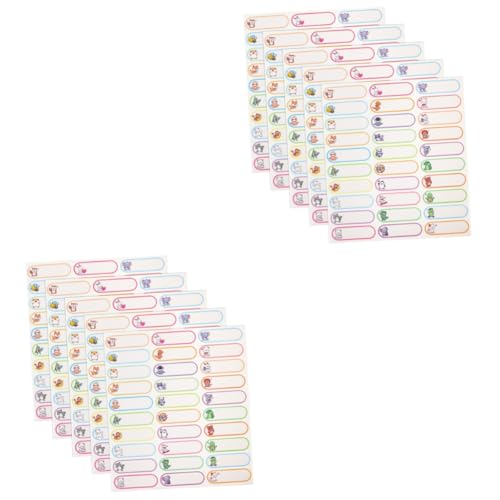 Angoily 2 Sätze Namensaufkleber Schild Vinyl Hochzeit Namensetiketten Schüler Benennen Etiketten Für Kindertagesstätten Etiketten Für Unisex Pvc Selbstklebend 5 Blätter * 2 Angoily 2 Sätze Namensaufkleber Schild Vinyl Hochzeit Namensetiketten Schüler Benennen Etiketten Für Kindertagesstätten Etiketten Für Unisex Pvc Selbstklebend 5 Blätter * 2 von Angoily