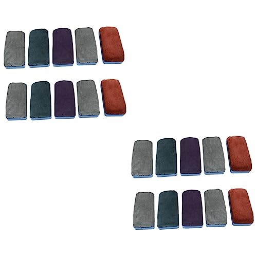 Angoily 2 Sätze Radiergummi Whiteboard Magnetisch Weiße Tafel Zeichnung Schild Magnetisches Whiteboard Lehrerzubehör Brett Abwischen Schulbedarf Hochschule Zufällige Farbe 10 Stück * 2 von Angoily