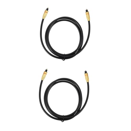 Angoily 2 Stck. Audioleitung Audio-adapter Optisches Audiokabel Kabel Kabel Soundbars Soundbar Für Heimkino Optischer Ton Od 6.0 Audiokabel Glasfaserkabel Black Legierung von Angoily