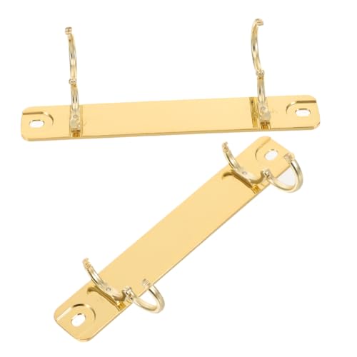 Angoily 2 Stück Binderverschluss ringclip für notizbücher Binderücken für lose Blätter Bindungsersatz kleine Heftklammern Loseblatt-Buchring Zinklegierung Golden Angoily 2 Stück Binderverschluss ringclip für notizbücher Binderücken für lose Blätter Bindungsersatz kleine Heftklammern Loseblatt-Buchring Zinklegierung Golden von Angoily