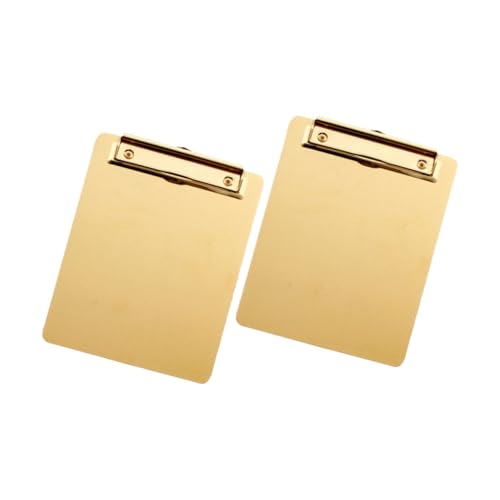 Angoily 2 Stück Dateispeicherblock a4 datei zwischenablagen mit dokumentieren Planke Klemmbretter Klemmbrett rostfrei Schreiben von Support-Boards Tafel Büroklammer Rostfreier Stahl Golden Angoily 2 Stück Dateispeicherblock a4 datei zwischenablagen mit dokumentieren Planke Klemmbretter Klemmbrett rostfrei Schreiben von Support-Boards Tafel Büroklammer Rostfreier Stahl Golden von Angoily