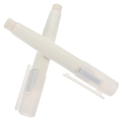 Angoily 2 Stück Kreideclip - Kreidestockhalter Löschbar Löslich Kreidehalter-clip Kreidehalter Stift Kreidecliphalter Wiederverwendbare Kreideklemme Weiß Plastik von Angoily