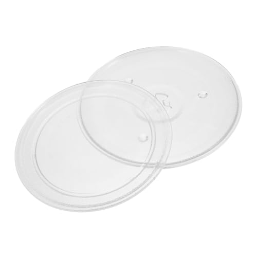 Angoily 2 Stück Mikrowellen Drehteller Ersatz Austauschbare Mikrowellen Glasplatte Glas Drehteller Transparentes Glas Mikrowellen Drehteller Tablett Angoily 2 Stück Mikrowellen Drehteller Ersatz Austauschbare Mikrowellen Glasplatte Glas Drehteller Transparentes Glas Mikrowellen Drehteller Tablett von Angoily