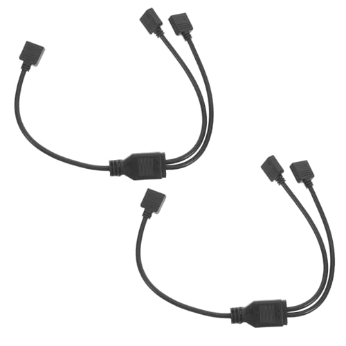 Angoily 2 Stück Motherboard-Synchron isator RGB-Lüfter-Splitter RGB-Verlängerungskabel Systemsteckerverlängerungskabel Power-Splitter-Kabel RGB Header Splitter Metall Black Angoily 2 Stück Motherboard-Synchron isator RGB-Lüfter-Splitter RGB-Verlängerungskabel Systemsteckerverlängerungskabel Power-Splitter-Kabel RGB Header Splitter Metall Black von Angoily